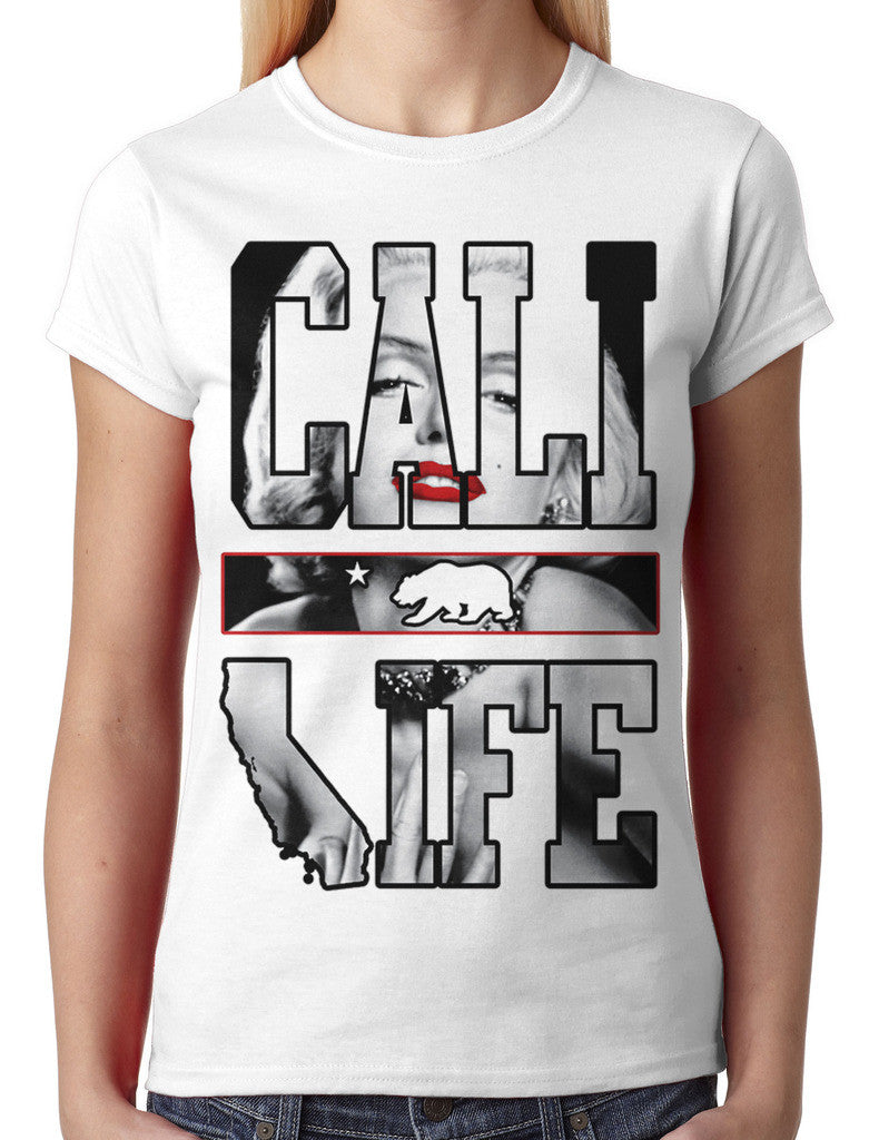 Marilyn Monroe Cali Life Junior Ladies T-shirt