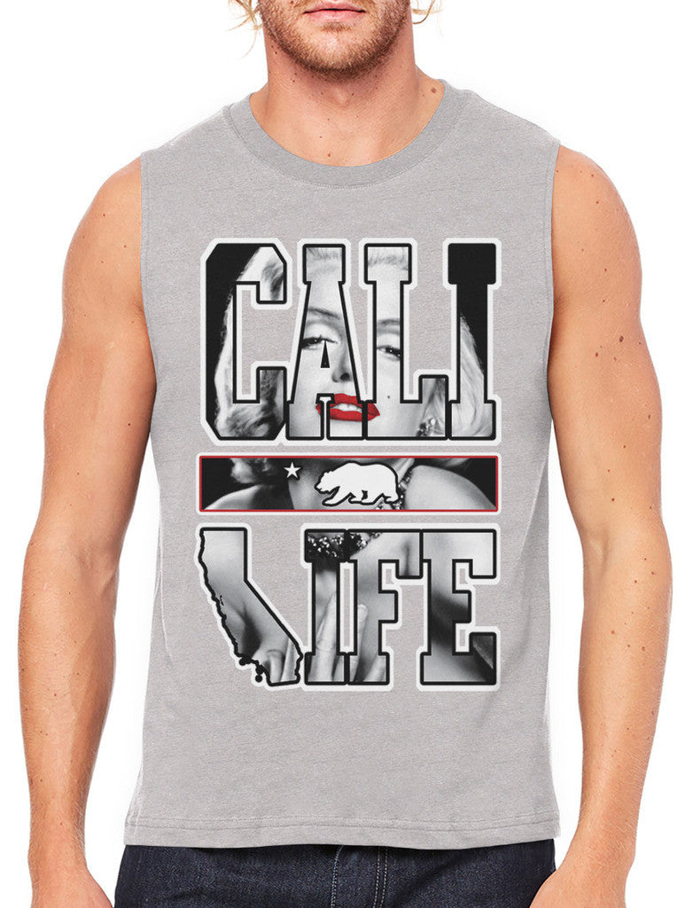 Marilyn Monroe Cali Life Men's Sleeveless T-Shirt