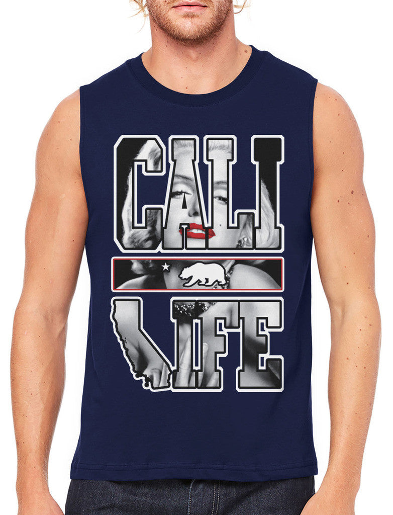 Marilyn Monroe Cali Life Men's Sleeveless T-Shirt
