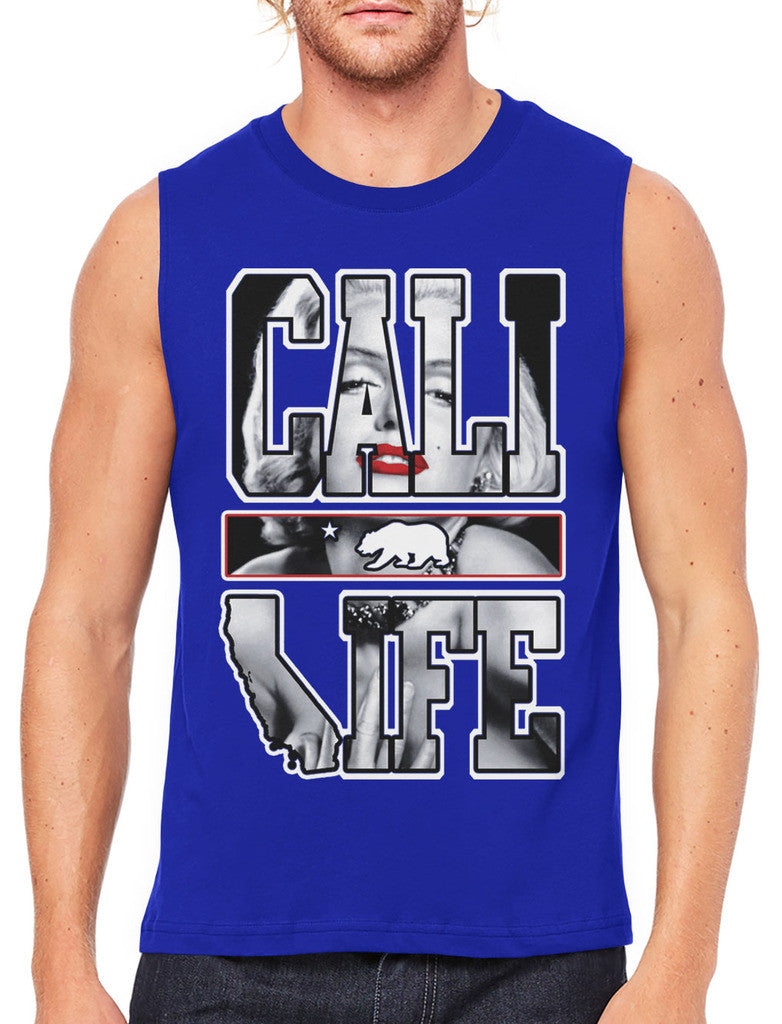 Marilyn Monroe Cali Life Men's Sleeveless T-Shirt