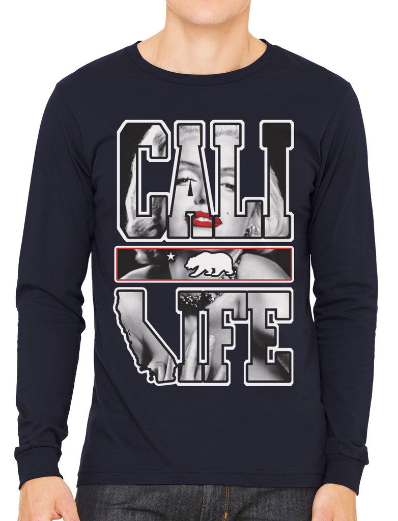 Marilyn Monroe Cali Life Men's Long Sleeve T-shirt