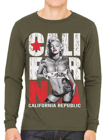Gangster Marilyn Monroe Men's Long Sleeve T-shirt