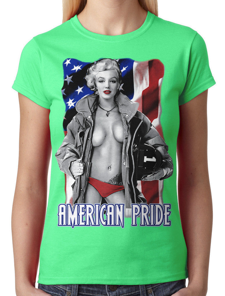 American Pride Marilyn Monroe Junior Ladies T-shirt