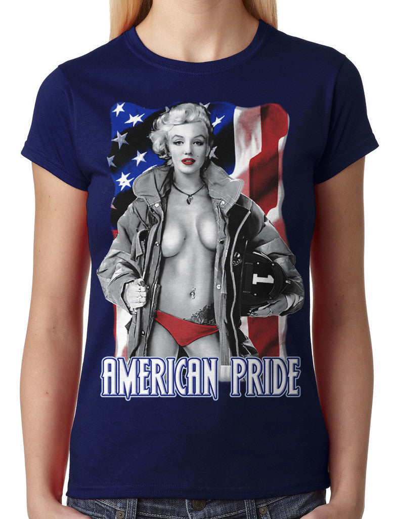 American Pride Marilyn Monroe Junior Ladies T-shirt