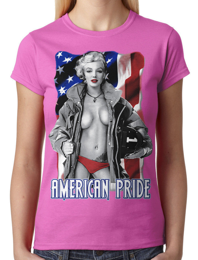 American Pride Marilyn Monroe Junior Ladies T-shirt