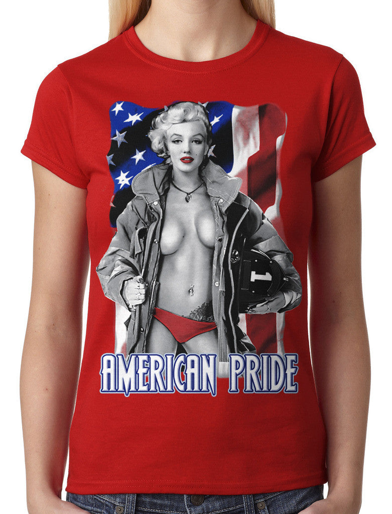 American Pride Marilyn Monroe Junior Ladies T-shirt