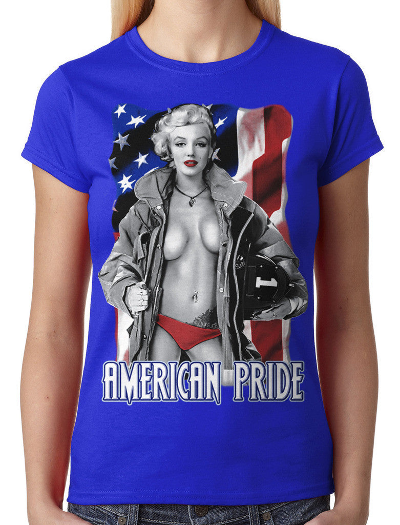 American Pride Marilyn Monroe Junior Ladies T-shirt