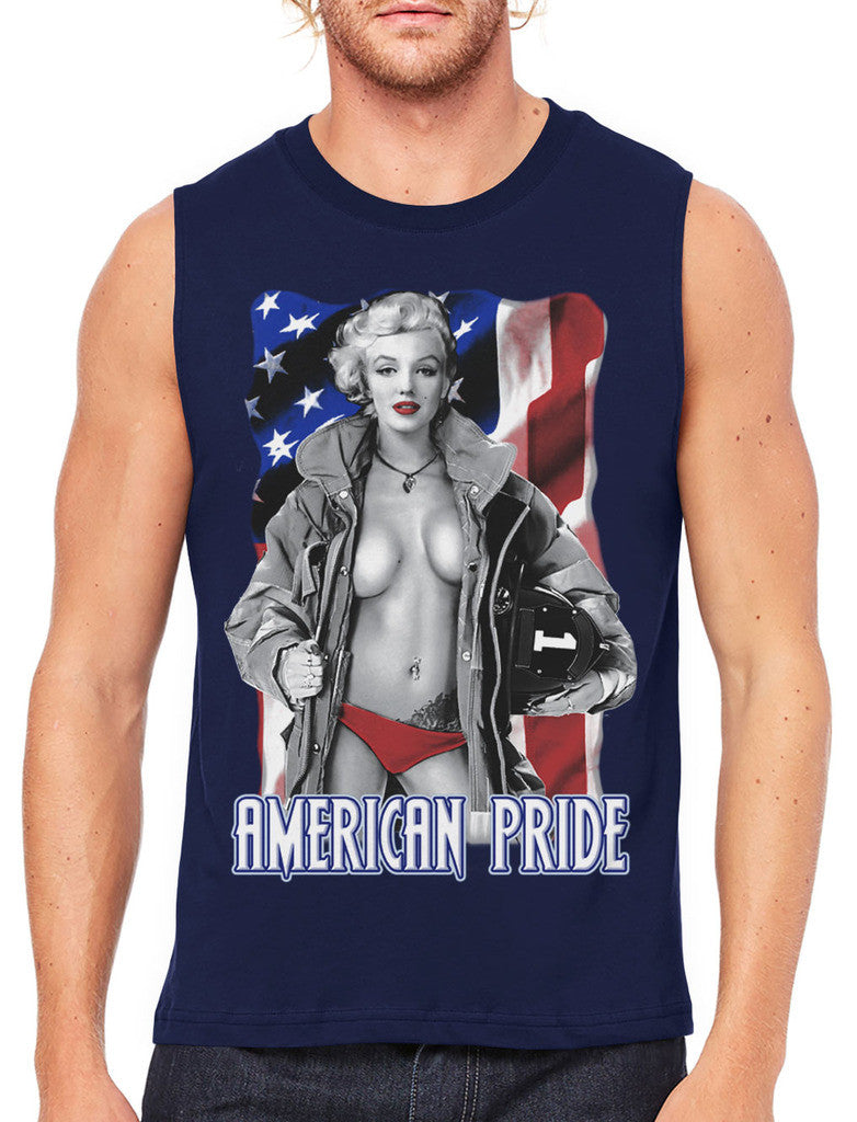 American Pride Marilyn Monroe Men's Sleeveless T-Shirt