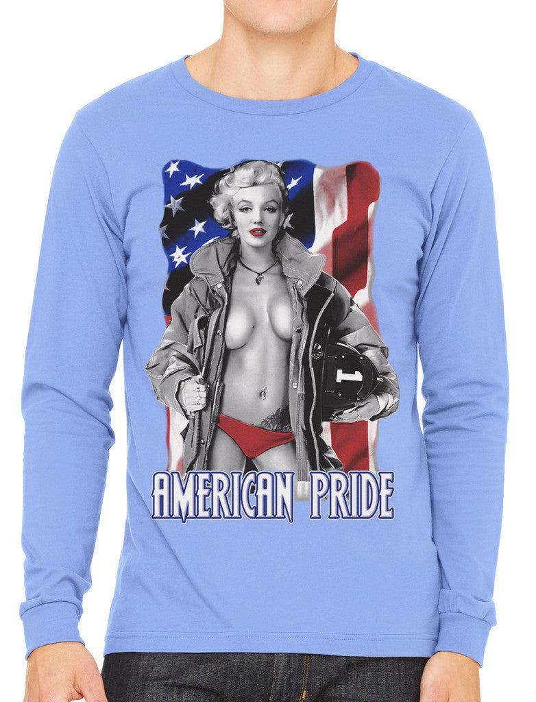 American Pride Marilyn Monroe Men's Long Sleeve T-shirt