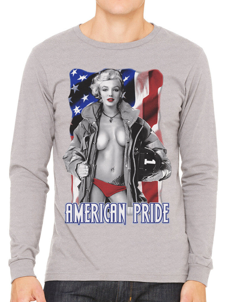 American Pride Marilyn Monroe Men's Long Sleeve T-shirt