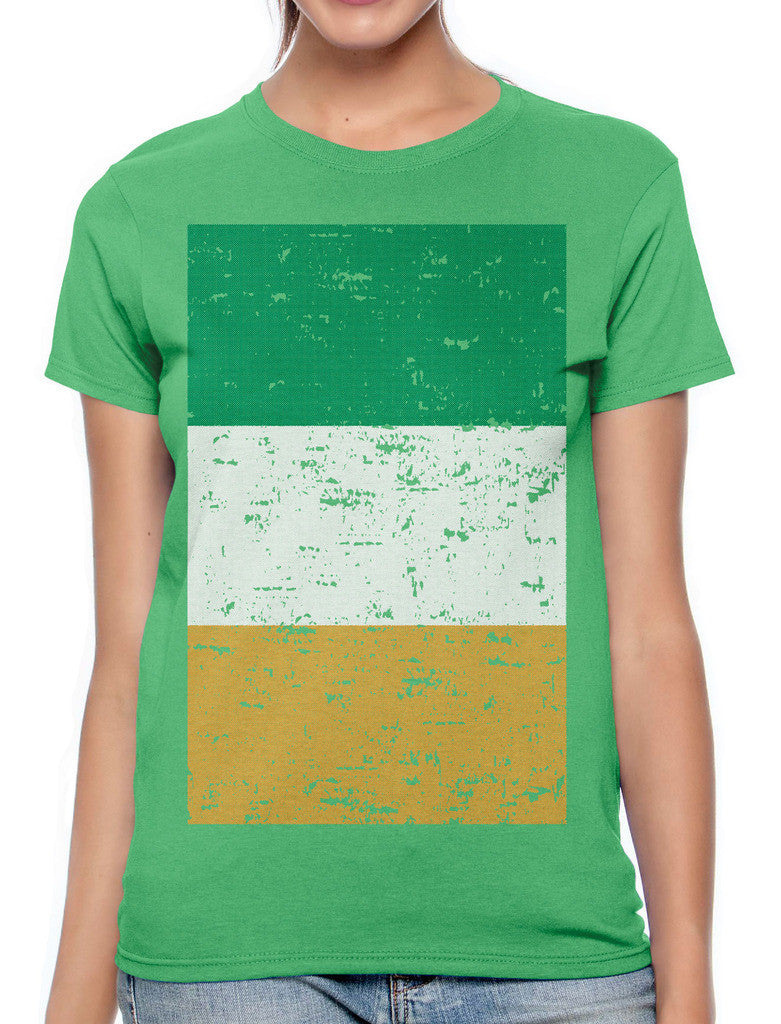 Big Faded Ireland Flag Women's T-shirt