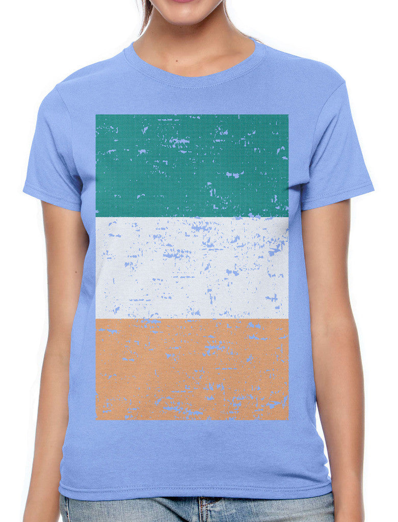 Big Faded Ireland Flag Women's T-shirt