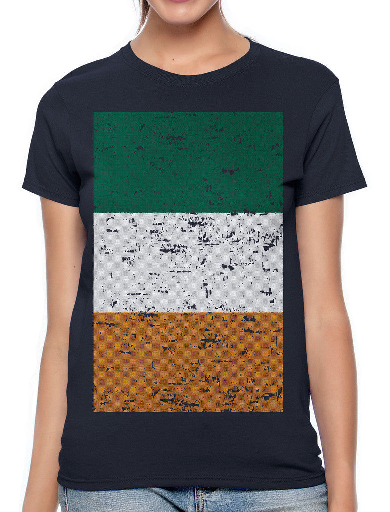 Big Faded Ireland Flag Women's T-shirt