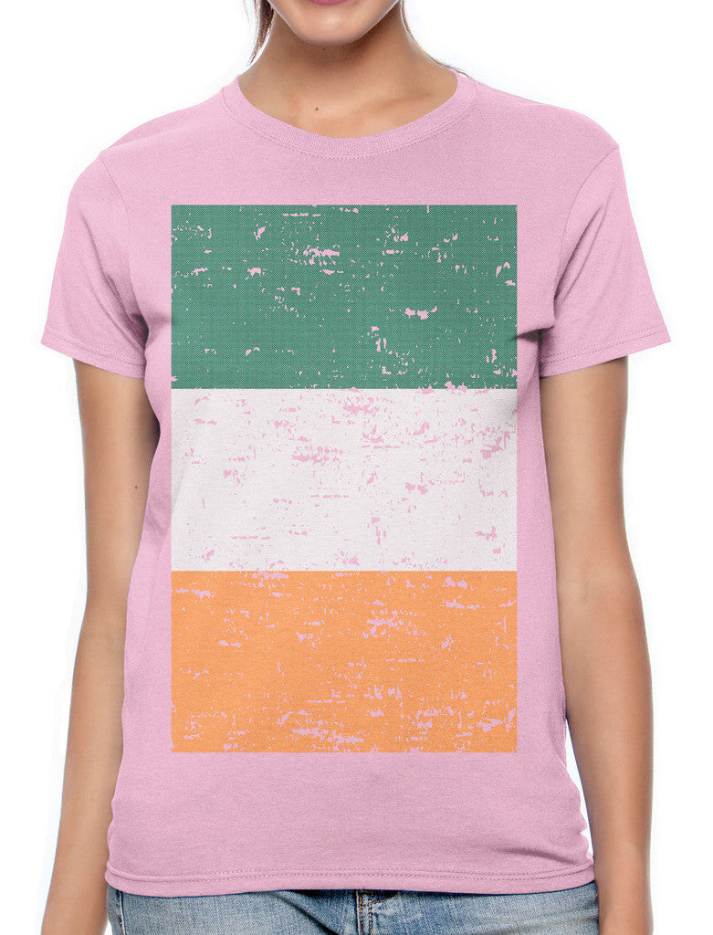 Big Faded Ireland Flag Women's T-shirt