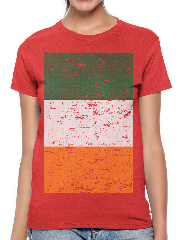 Big Faded Ireland Flag Women's T-shirt