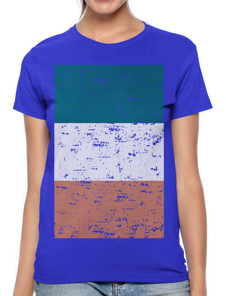 Big Faded Ireland Flag Women's T-shirt