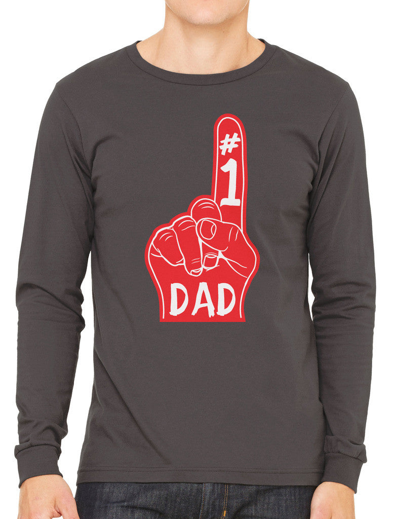 Number 1 Dad Men's Long Sleeve T-shirt