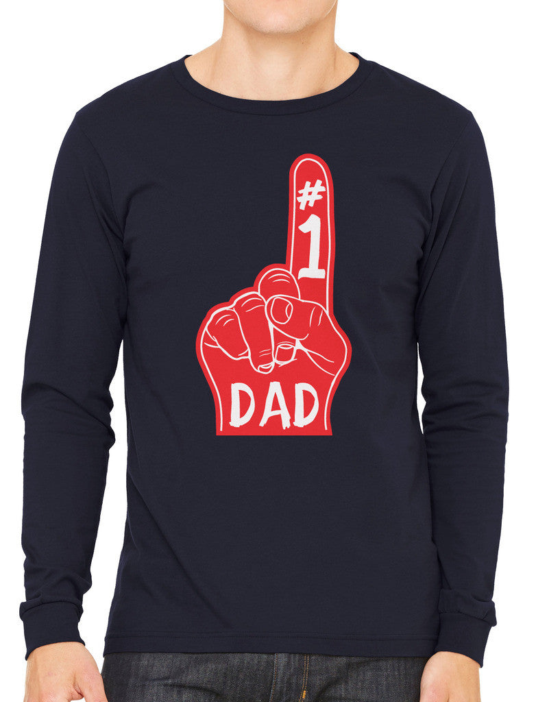 Number 1 Dad Men's Long Sleeve T-shirt