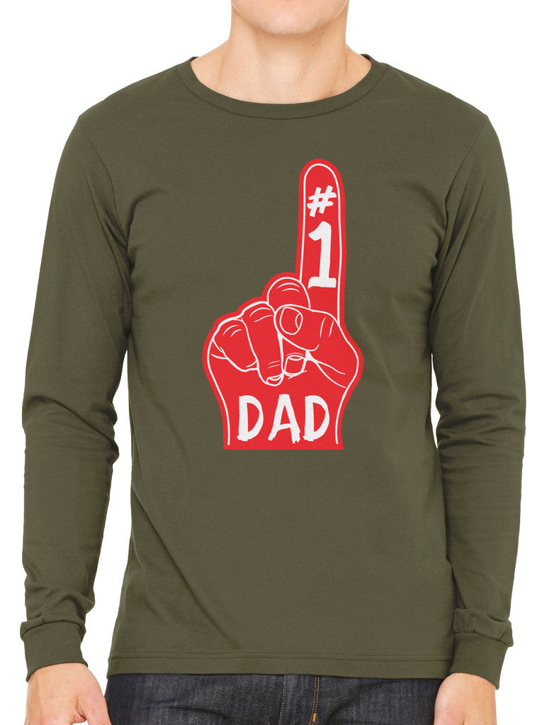 Number 1 Dad Men's Long Sleeve T-shirt