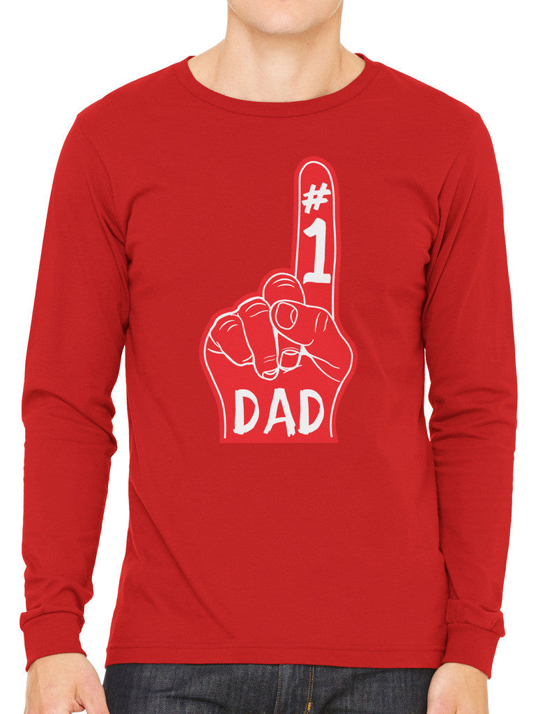 Number 1 Dad Men's Long Sleeve T-shirt