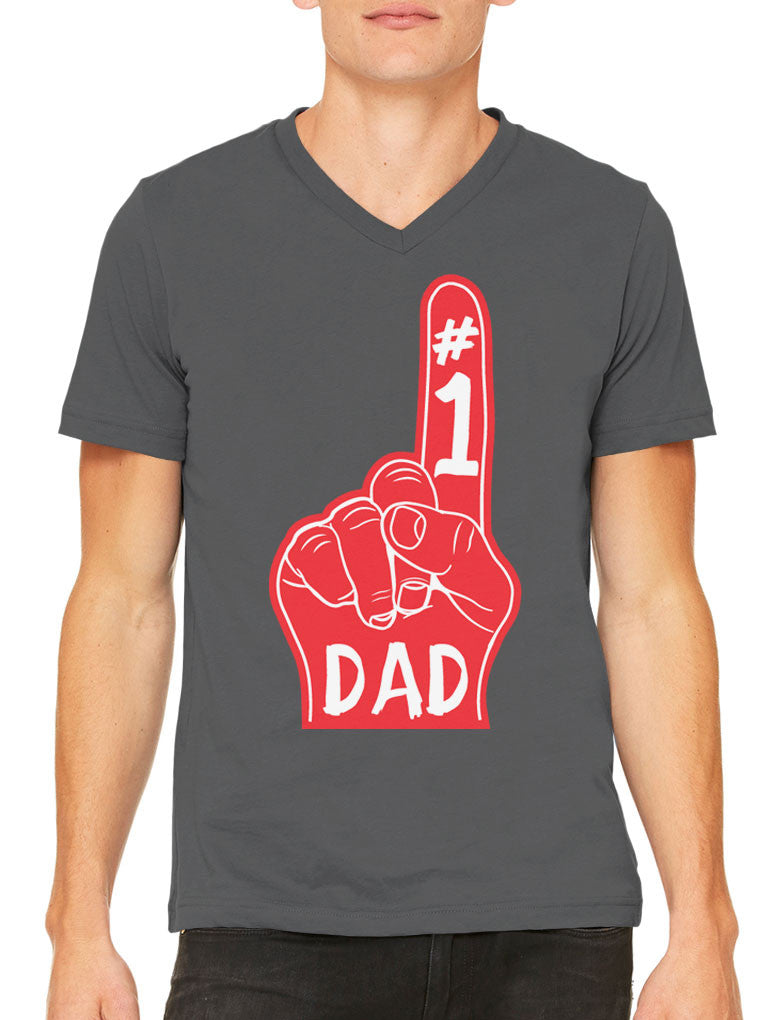 Number 1 Dad Men's V-neck T-shirt