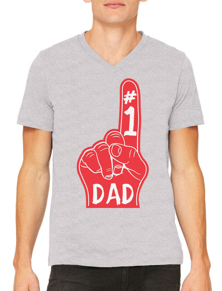 Number 1 Dad Men's V-neck T-shirt