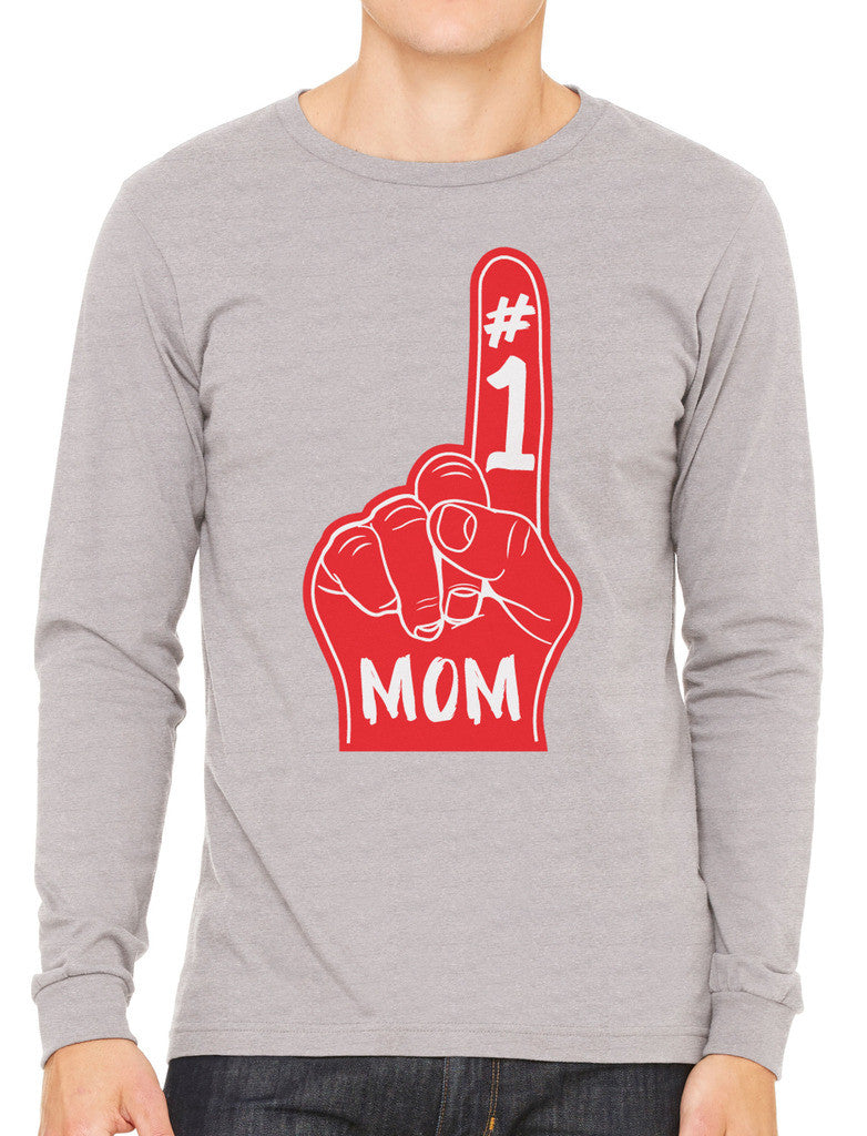 Number 1 Mom Men's Long Sleeve T-shirt