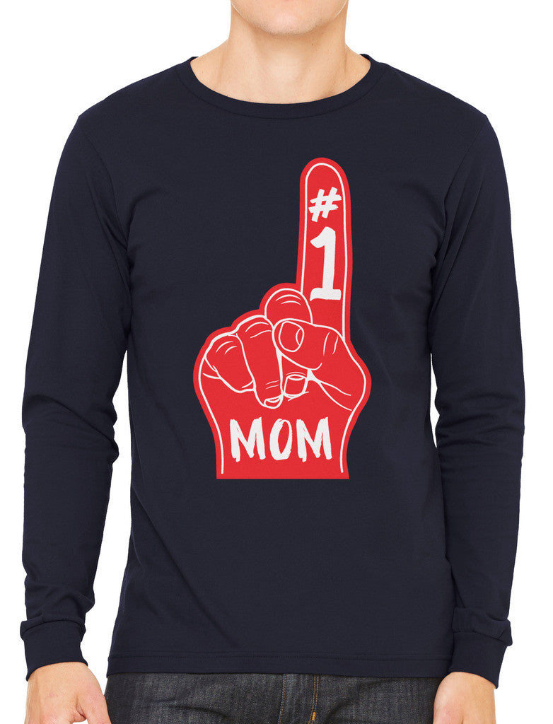Number 1 Mom Men's Long Sleeve T-shirt