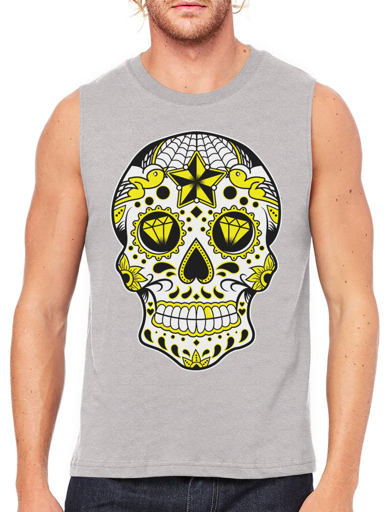 Dia De Los Muertos Sugar Skull Men's Sleeveless T-Shirt
