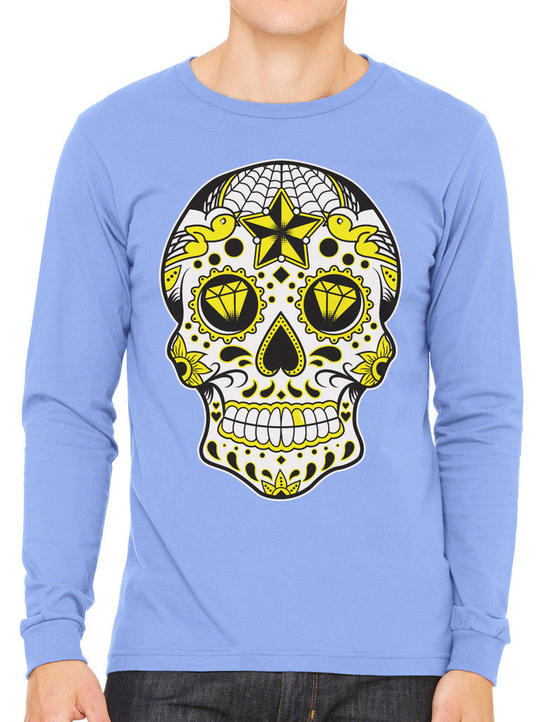 Dia De Los Muertos Sugar Skull Men's Long Sleeve T-shirt