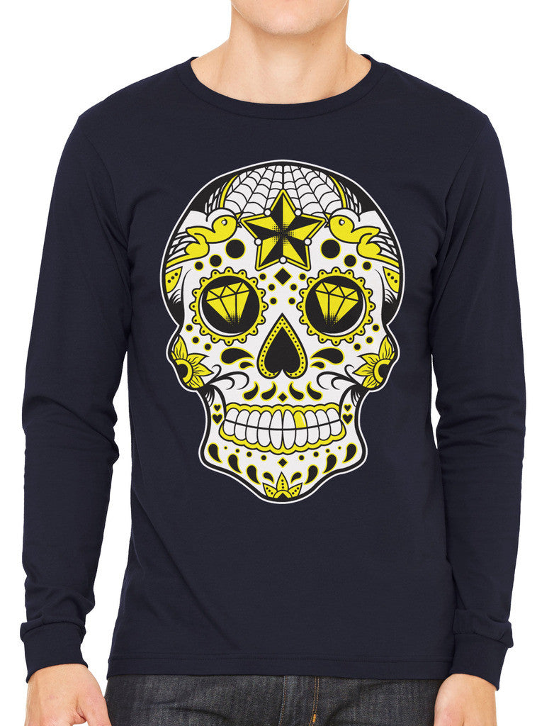 Dia De Los Muertos Sugar Skull Men's Long Sleeve T-shirt