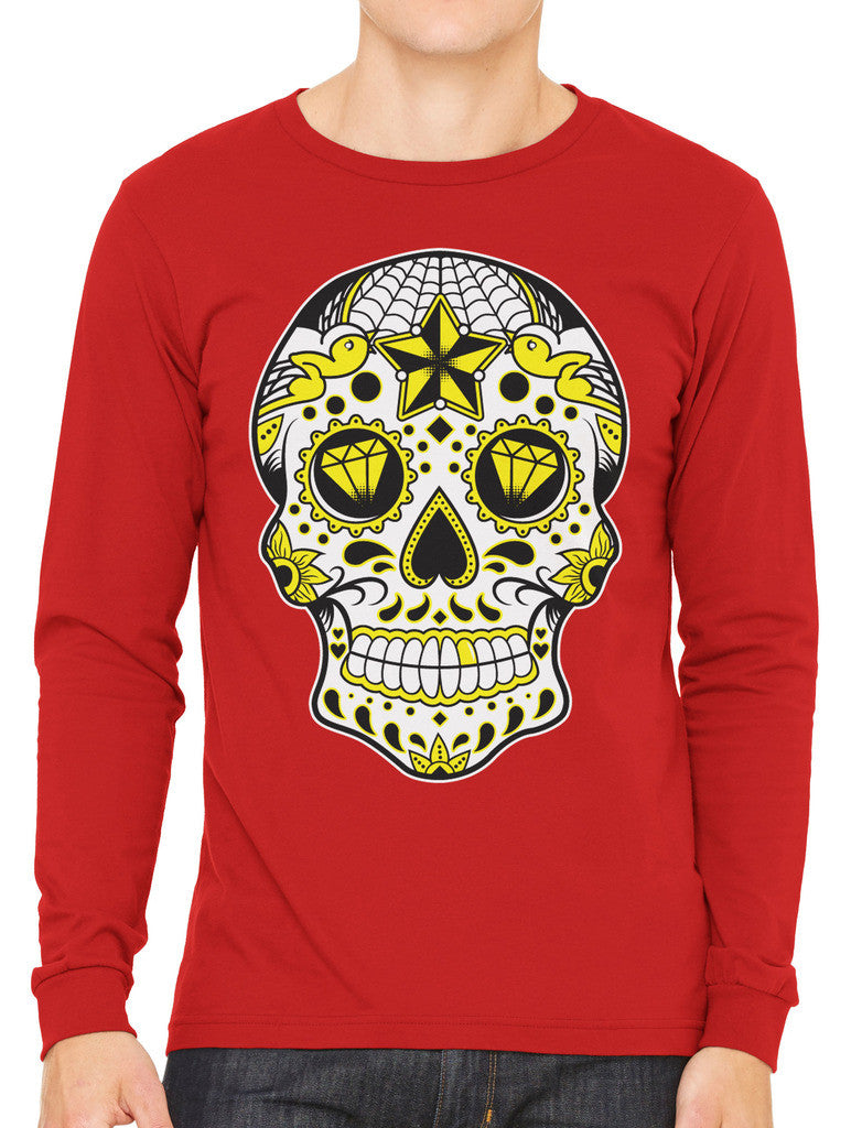 Dia De Los Muertos Sugar Skull Men's Long Sleeve T-shirt