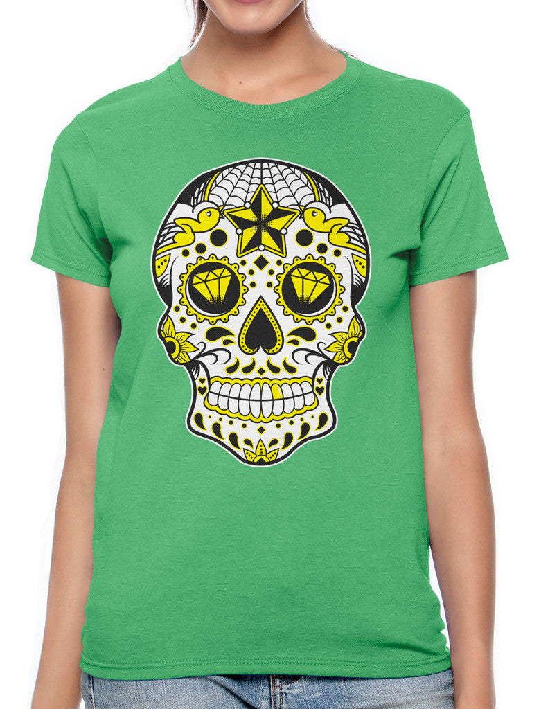 Dia De Los Muertos Sugar Skull Women's T-shirt