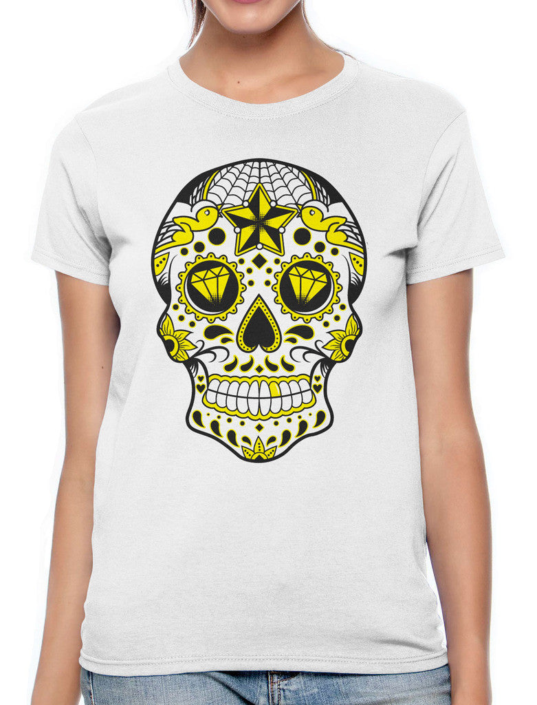 Dia De Los Muertos Sugar Skull Women's T-shirt
