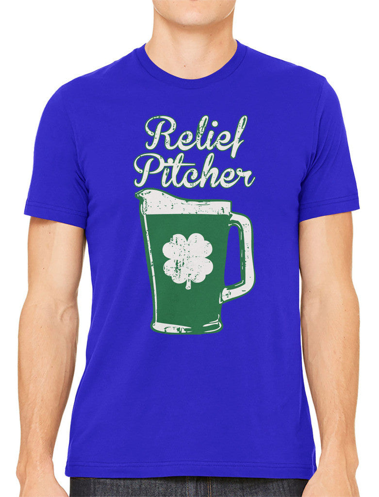 Green Beer Clover Relief Pitcher Men's T-shirt