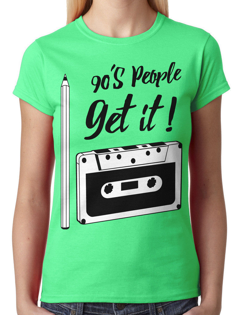90's People Get It Cassette Tape Junior Ladies T-shirt