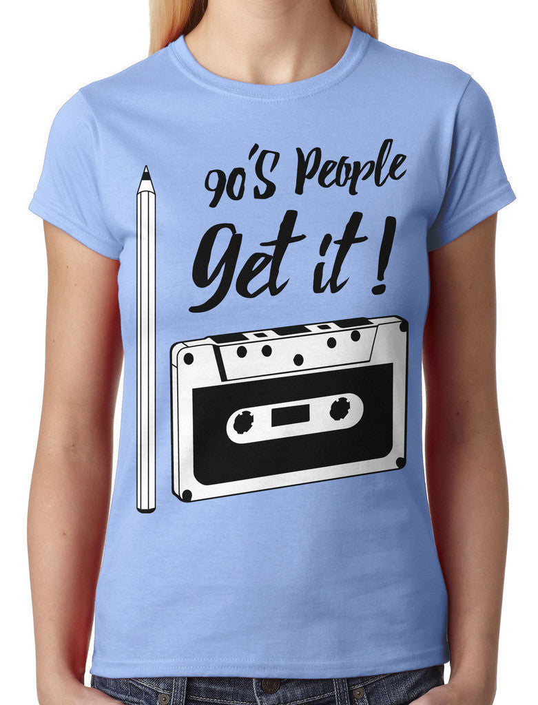 90's People Get It Cassette Tape Junior Ladies T-shirt