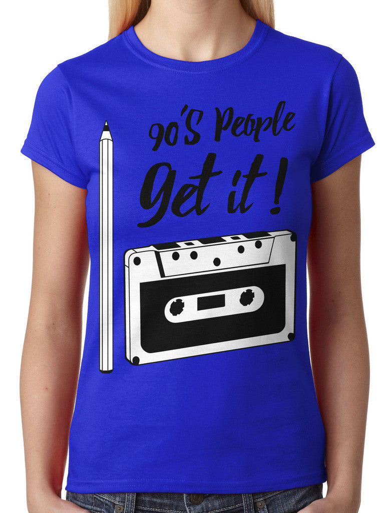 90's People Get It Cassette Tape Junior Ladies T-shirt