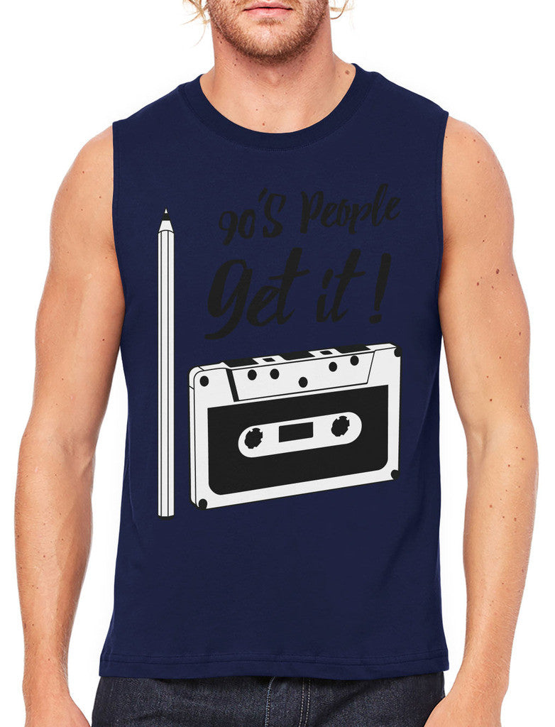 90's People Get It Cassette Tape Men's Sleeveless T-Shirt