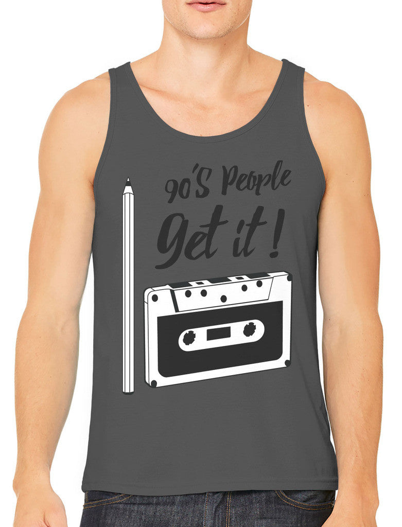 90's People Get It Cassette Tape Men's Tank Top