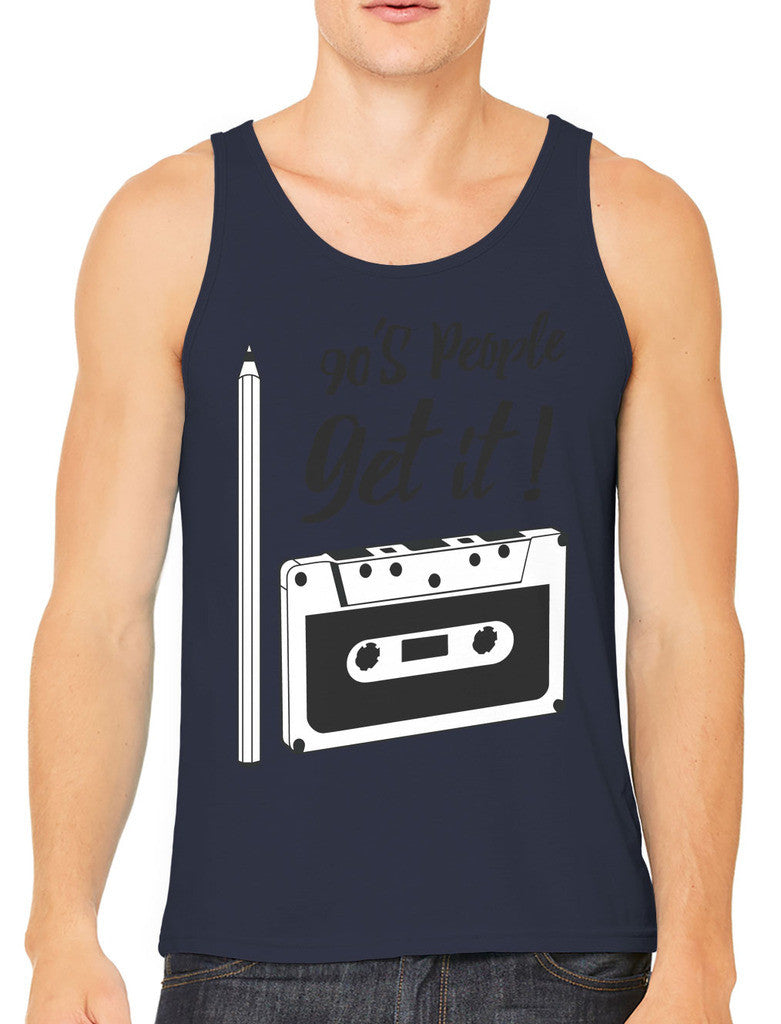 90's People Get It Cassette Tape Men's Tank Top
