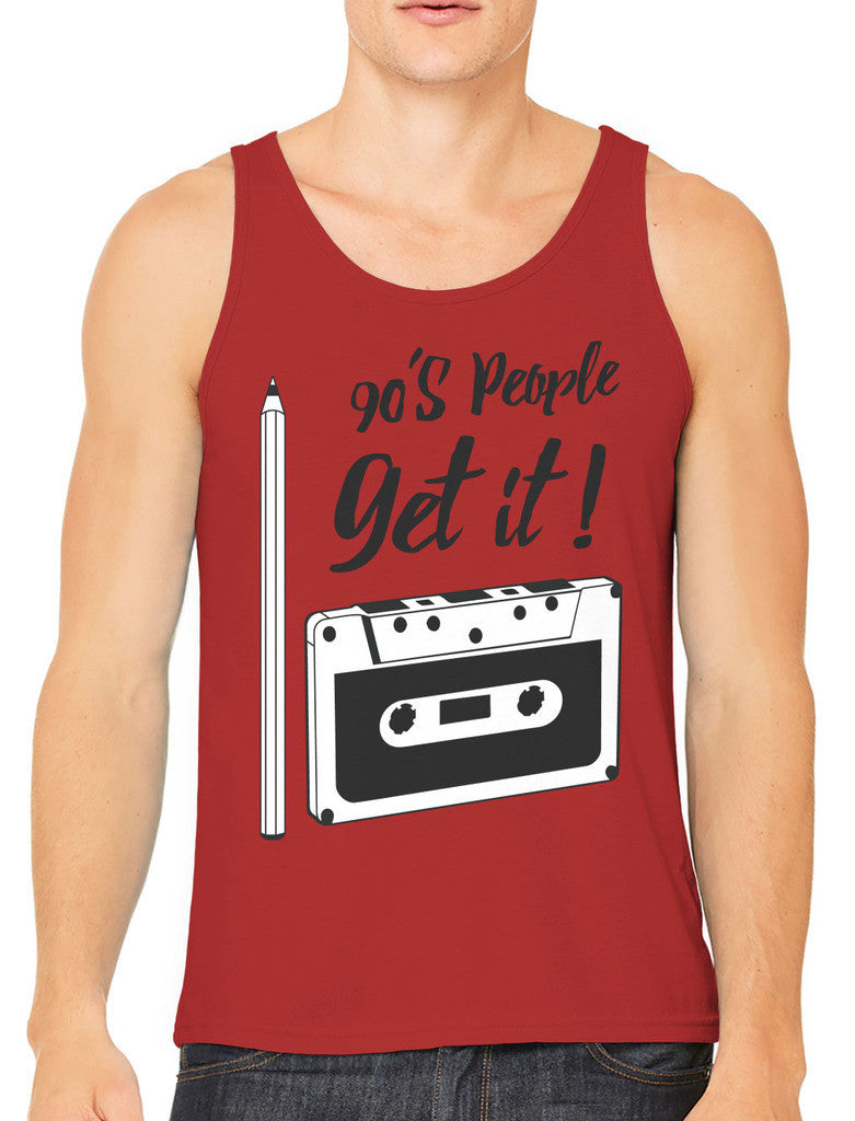 90's People Get It Cassette Tape Men's Tank Top