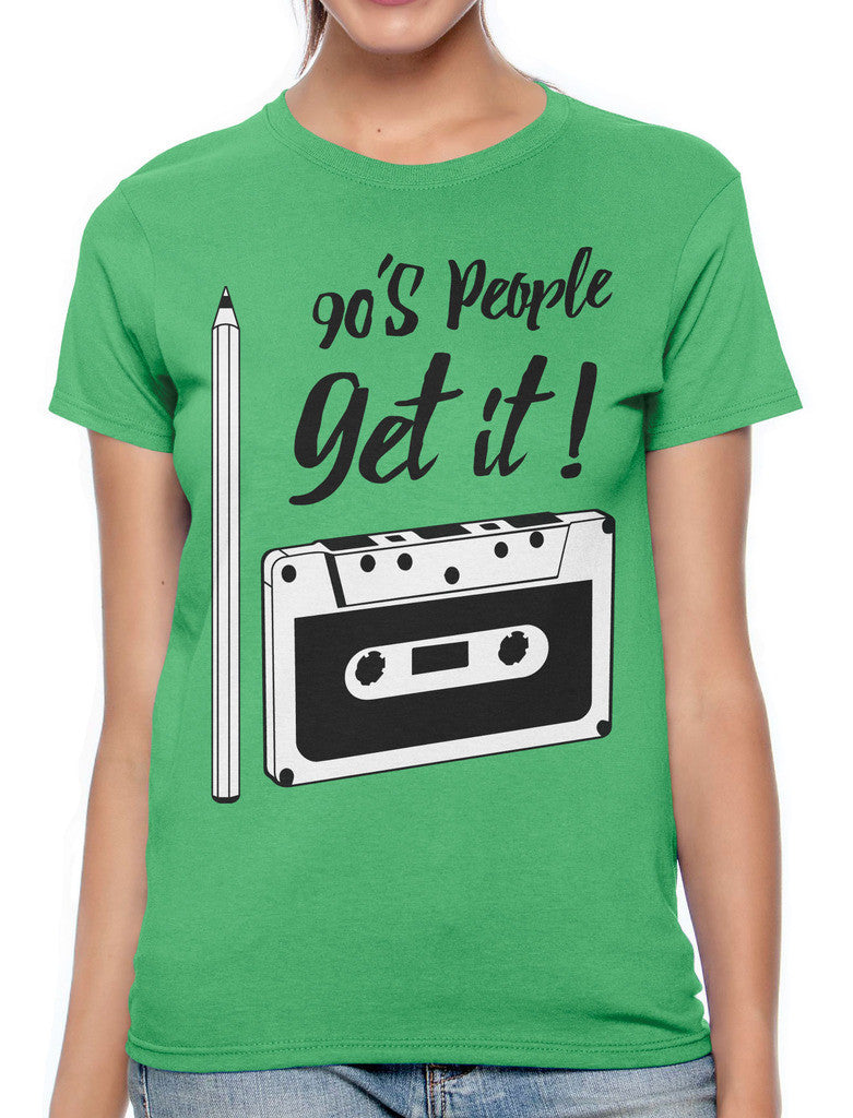 90's People Get It Cassette Tape Women's T-shirt