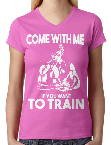 You Can Be Sore Today or Sorry Tomorrow Junior Ladies V-neck T-shirt