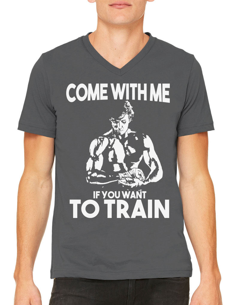 Come With Me If You Want To Train Men's V-neck T-shirt