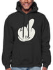 Cartoon Glove Middle Finger Sweatshirt Hoodie Hoody