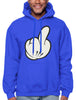 Cartoon Glove Middle Finger Sweatshirt Hoodie Hoody