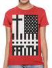 Faith Cross American Flag Women's T-shirt