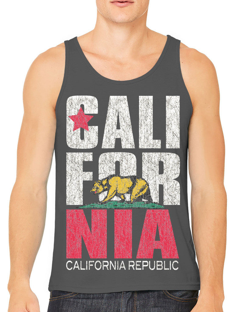 Cali For Nia California Republic Men's Tank Top