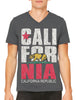 Cali For Nia California Republic Men's V-neck T-shirt
